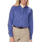 Long Sleeve Oxford With Stain Release